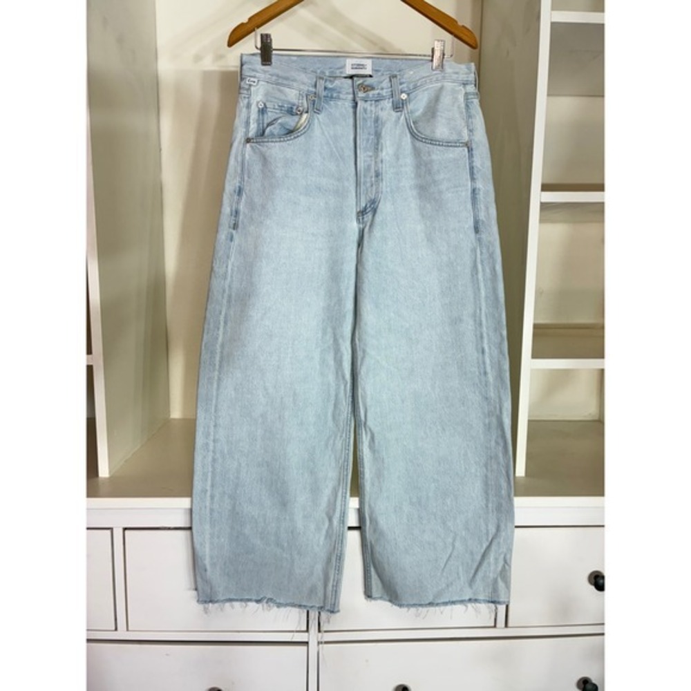 Citizens of Humanity Ayla Baggy Jeans Women 27 Light Blue High Rise Wide Leg